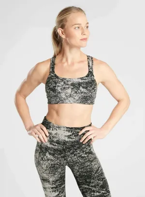 Athleta Hyper Focused Glades Sports Bra Sz M thumbnail 1