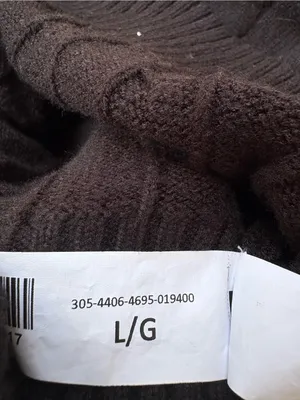 Arden B Black Cable-Knit Crewneck Cropped Coquettegirl Sweater Size L thumbnail 10