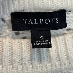 Talbots Cream Poncho Sweater - size Small thumbnail 4