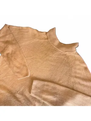 Studio Works Ultra Soft Women's S Camel Brown Half-Zip Sweater 100% Acrylic thumbnail 6