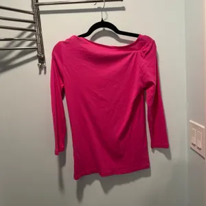 Ralph Lauren‎ Sport Pink Pima Cotton Lyocell Scoop Neck Long Sleeve Top Womens M thumbnail 3
