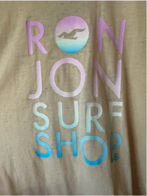 Ron Jon Surf Shop Lattice Back Graphic Logo Burnout Tank size medium thumbnail 3