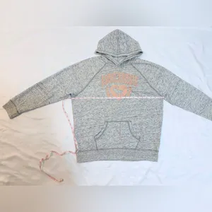 Vintage Abercrombie Glitter Logo Pullover Hoodie - Heather Grey - 15/16 (XS/S) thumbnail 9