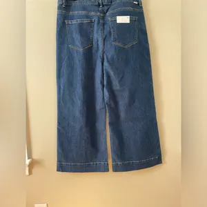 RISEN Jeans High Rise Wide Leg Button Fly Dark Wash Denim Size 2X 18 / 20 NWT thumbnail 9