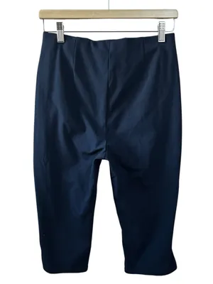 Theory Capri Pants in Nocturne Navy Blue Size 6 NWT Quiet Luxury Preppy thumbnail 4