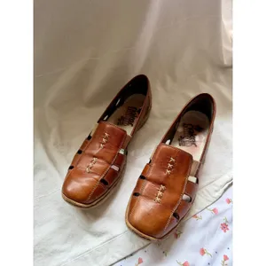 Rieker Antistress Women's Brown Leather Slip‎ On Comfort Shoes Size 41 thumbnail 3