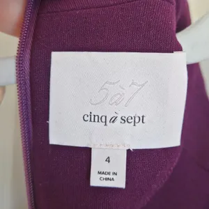 Cinq à Sept Jax Cutout Plum Mock Neck Bodycon Dress ASO Isabelle Lightwood 4 thumbnail 8