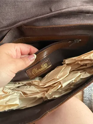 Clemente Brown Genuine Leather Clutch Bag thumbnail 2