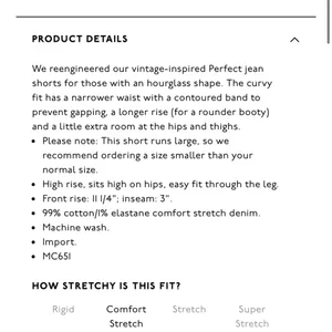 Madewell Curvy Perfect Vintage jean shorts thumbnail 4