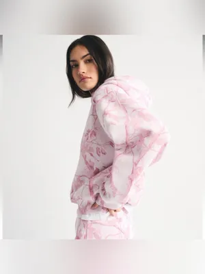 Abercrombie & Fitch Sunday Hoodie - Pink Camo thumbnail 5