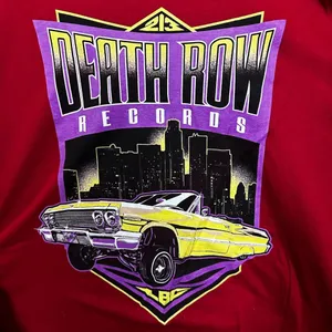 Death Row Records Hip Hop Tshirt size Red Tee 2X thumbnail 2