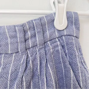 Abercrombie & Fitch Blue White Striped Linen Pants Size XS thumbnail 4