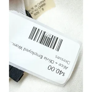 Alice + Olivia Dress Women Size 8 Black‎ Harris Peplum Mini Employed Sleeveless thumbnail 3