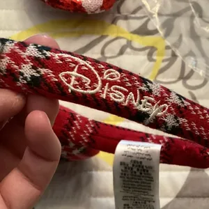 NWT Disney Parks Spirit Jersey Mickey Mouse Holiday Knit Sweater Ear Headband thumbnail 4