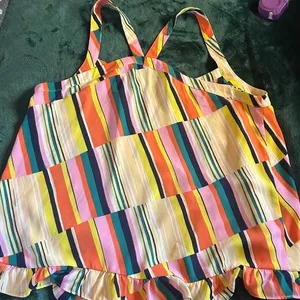 CAbi Striped Multicolor Sleeveless Lightweight Tank Top - Women’s Sz XL thumbnail 5
