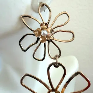 Park Lane Hampton Gold Tone Floral Drop Earrings thumbnail 3