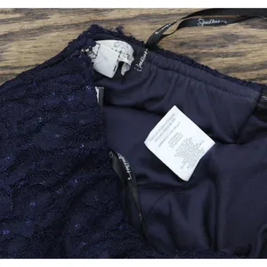 Speechless Juniors Embellished Glitter-Lace Gown Navy Blue 3 thumbnail 5