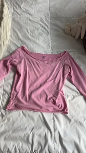 Pink Brandy Melville off the shoulder top thumbnail 2