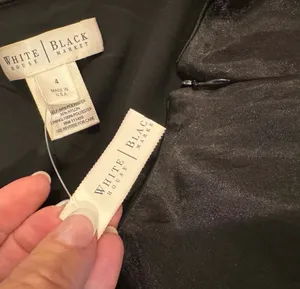 NWT WHBM White House Black Market Black Ruffle Tiered Skirt Bubble Hem 4 Party thumbnail 6
