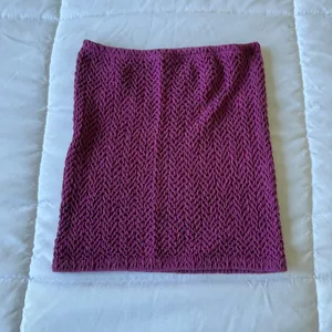 Hot Pink Chunky Knit Bandeau Top – Festival Party Clubwear Small 💖✨ thumbnail 7