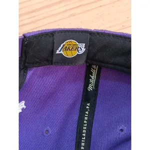 Mitchell & Ness LA Lakers Snapback Hat Purple NBA Rhinestone Logo Cap thumbnail 11