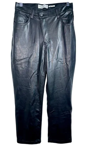 Abercrombie & Fitch Curve Love 90s Straight Ultra High Rise Black Pant Size 27 4 thumbnail 1