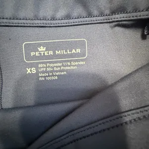 Peter Millar 18” Skort Sz XS Petal Hem Navy Blue Golf Tennis Skirt PullOn UPF50+ thumbnail 3