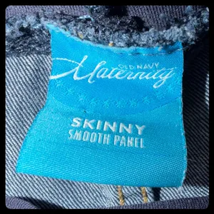 Old Navy Maternity Skinny Jeans‎ Women 10 Blue Smooth Panel Denim thumbnail 2