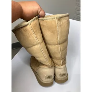 UGG Classic Tall 5815 Boots Women Size 10 Chestnut Tan Good Suede Shearling thumbnail 8
