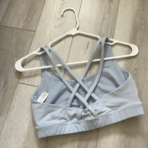 Lululemon Energy Bra racerback strappy womens Blue (size 8) activewear workout thumbnail 2