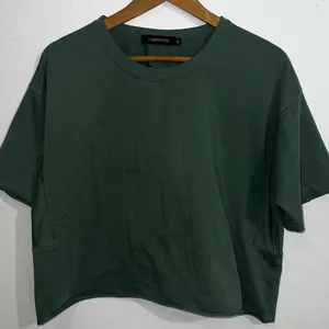 Carpetcom Olive Cropped Tee thumbnail 2