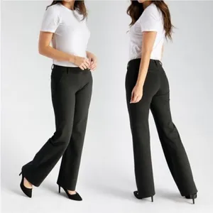 Betabrand Petite Dark Gray‎ Boot Cut Classic Yoga Dress Pants SP thumbnail 2
