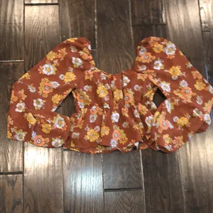 Hollister floral boho top size xxsmall thumbnail 6