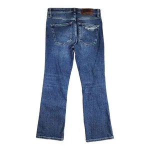 Free People‎ -01 Color-Blocked Crop Flare Jeans Women's size 27 thumbnail 5