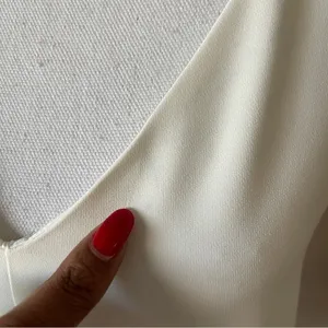 AMANDA UPRICHARD | Cream V-neck A-line Mini Dress Sz S thumbnail 9