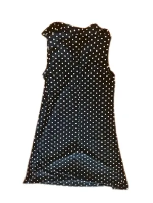 Casual polka dot dress Black thumbnail 2