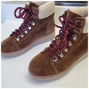 Sam Edelman Franc Lace-up Round-toe Hiker Ankle Boot TOFEE thumbnail 11