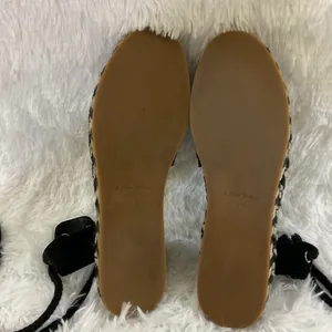 & Other Stories Women Flat Black Lace Up Espadrille Sandals . Size-7 thumbnail 11