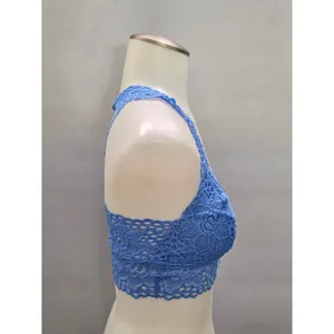 Aerie Blue Whimsy Romantic Boudoir Bridal Cottage Lingerie Lace Bralette Small thumbnail 4