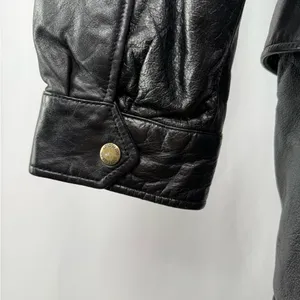 Vintage‎ London Fog Leather Cinched Waist Coat in Black Size Extra Large thumbnail 8