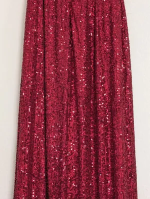 Lulus red sparkly sequin romper jumpsuit size M holiday Christmas thumbnail 5