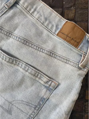 Vintage Y2K American Eagle Low Rise Distressed Denim Cutoff Shorts size 4 thumbnail 5