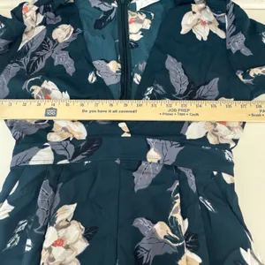 ASTR The Label M Romantic Floral V-Neck Romper Playful Boho Wedding Guest Whimsy thumbnail 5
