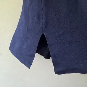 Lauren Ralph‎ Lauren Navy Blue Knit V-Neck Top thumbnail 4