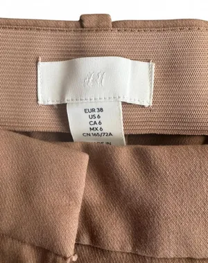 Brown H&M High-Waisted Ankle Trousers thumbnail 3