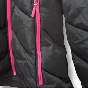 Reebok | NWOT Women's Black Pink Trim Thick Winter Puffer Jacket Coat (size XL) thumbnail 9