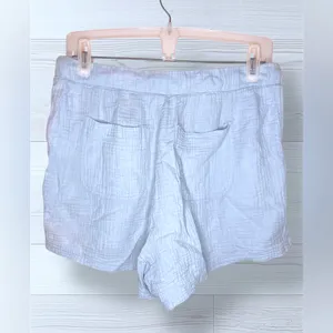 CALVIN KLEIN Women’s Casual Flowy Baby Blue Shorts thumbnail 3