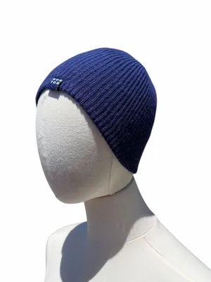 Burton Beanie Navy Blue Ribbed Knit Snowboard Ski Winter Hat Minimalist Outdoor thumbnail 3