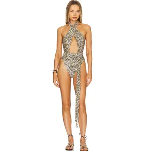 New. Pilyq leopard halter one piece. Small . Retails $154 thumbnail 8