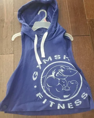 Gymshark Purple Sleeveless Hoodie Size Medium thumbnail 1